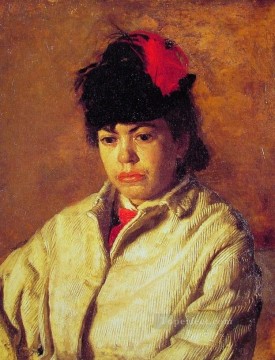  portraits Art Painting - Margaret in Skating Costume Realism portraits Thomas Eakins